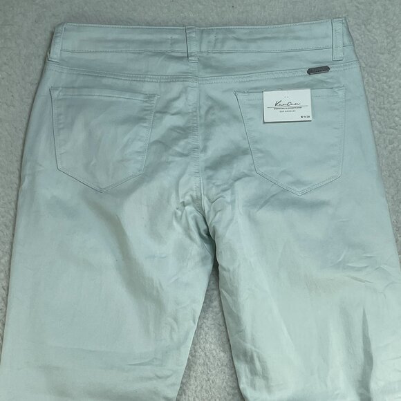 Kancan Jeans Women Size 28 Mint Green Low Rise Skinny Tapered Zip Ankle 30x27 - Picture 4 of 14